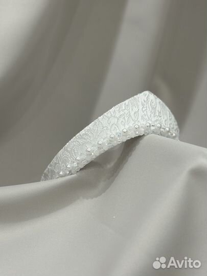 Кокошник белый свадебный