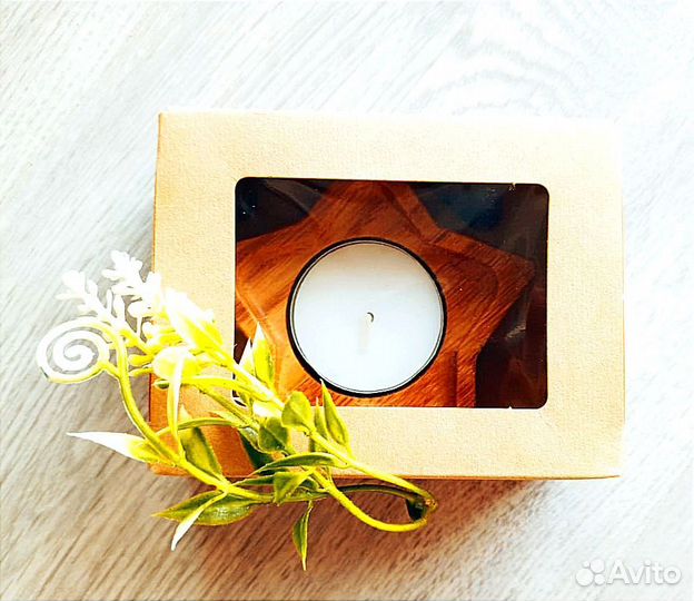 Подсвечник деревянный