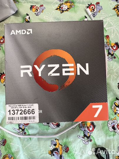 Процессор AMD Ryzen 7 3700X BOX AM4, 8 x 3.6 ггц