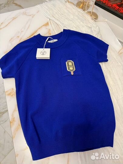 Яркая футболка hermes (хит 2025)