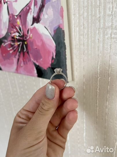 Кольцо серебряное 17,5 размер