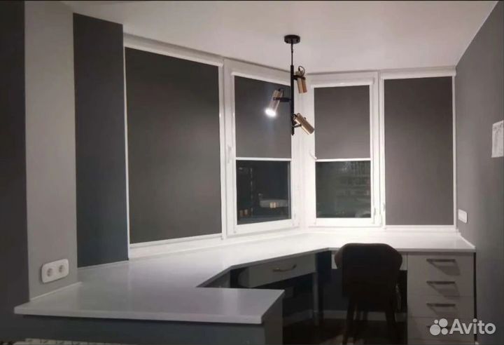 Жалюзи, рулонные шторы день-ночь