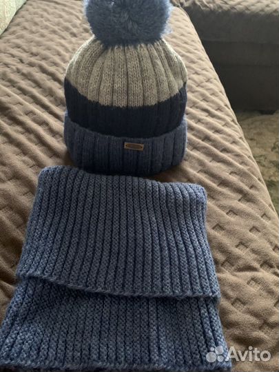 Шапка и снуд для мальчика зима