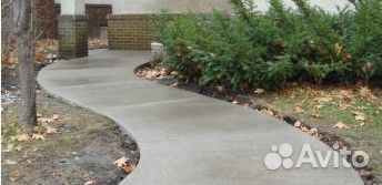 Бетонные работы отмостка