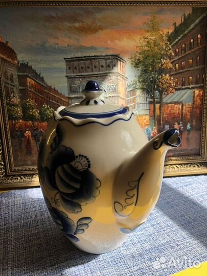 Гжель Чайник заварочный СССР