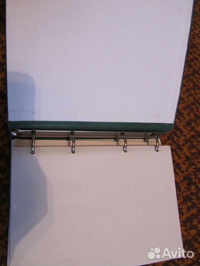 Ежедневник на кольцах кожа