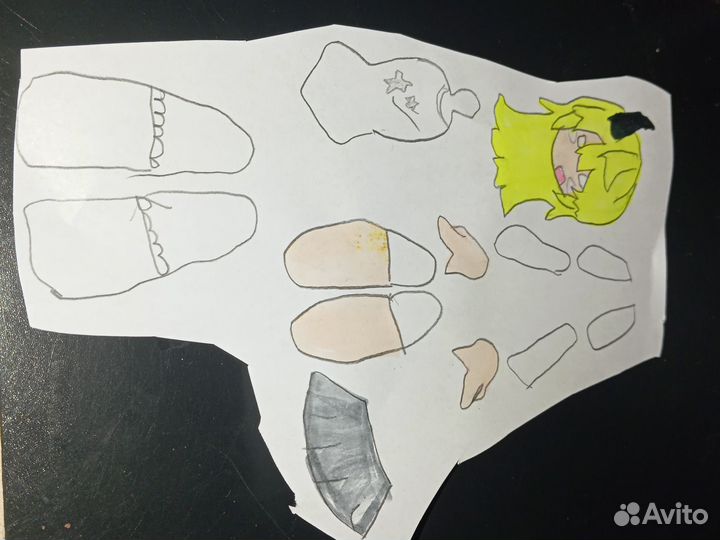 Кукла из бумаги своими руками