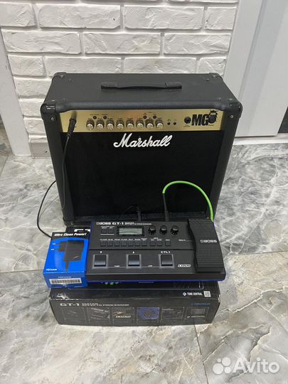 Комплект Гитарный усилитель и гитарный процессор