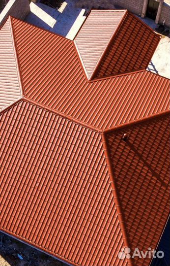 Металлочерепица Rooftop Matte 8004(морковный)