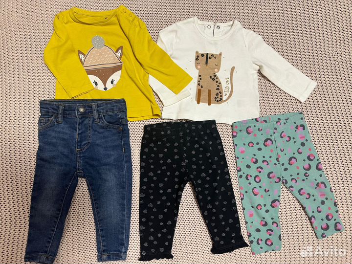 Вещи пакетом на девочку 3-6 мес