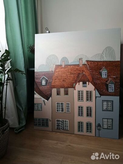 Картина, холст интерьерная 120*100 см