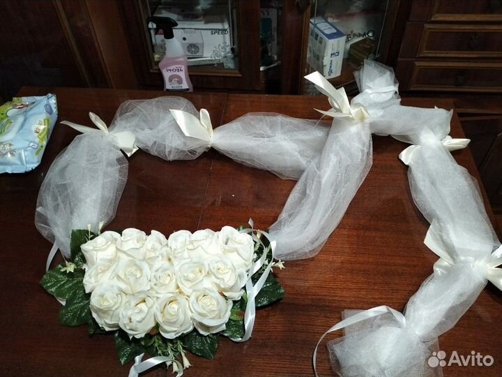 Свадебные украшения на машину