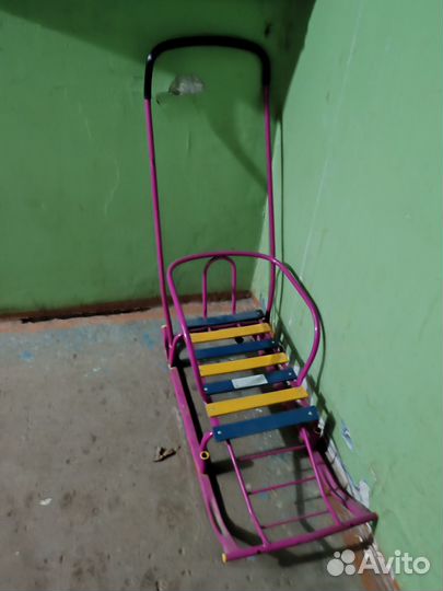 Детские санки с колесами