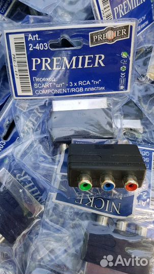 Переходник скарт тюльпан 3х рса 45 штук