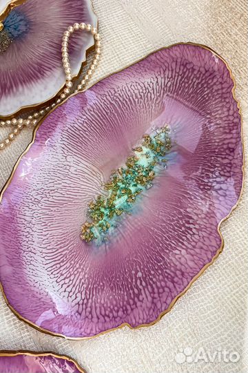 Блюдо из эпоксидной смолы