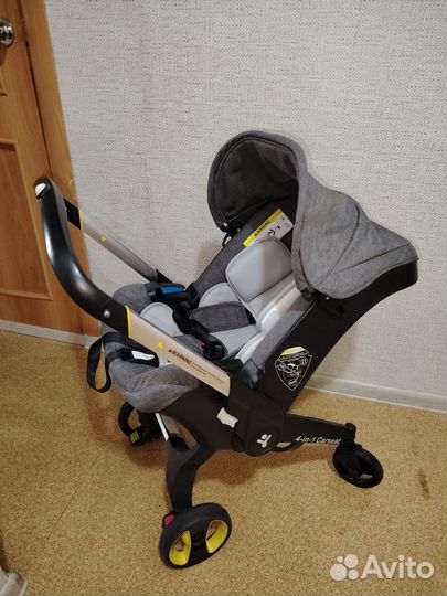 Автолюлька на колесах для новорожденных