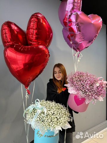 Цветы гипсофила шарики сердечки с доставкой объявление продам