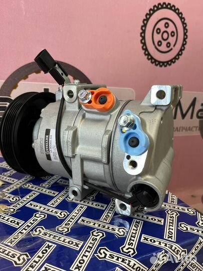 Компрессор кондиционера Solaris Rio 2010-2017