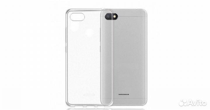 Чехол на xiaomi Redmi 6A (прозрачный) и Защ.стекло