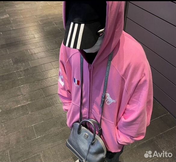Зип худи balenciaga polo pink