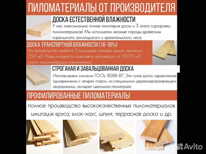 Строганая доска. Порода: Хвоя. Размеры: 45x95, Сорт: А