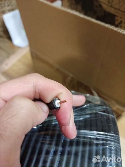 Кабель коаксиальный RG-8X (50 Ом) 200m медь