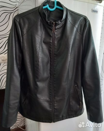 Куртка кожаная женская 54 56
