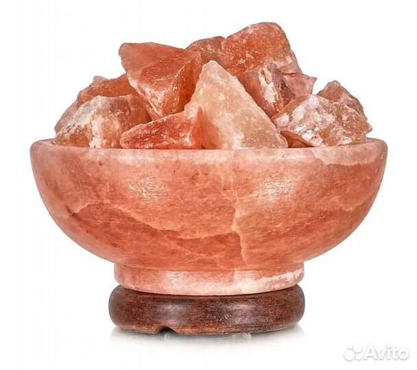 Солевой светильник Ваза с камнями