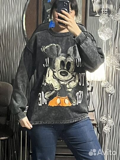 Свитшоты велюр Корея Микки