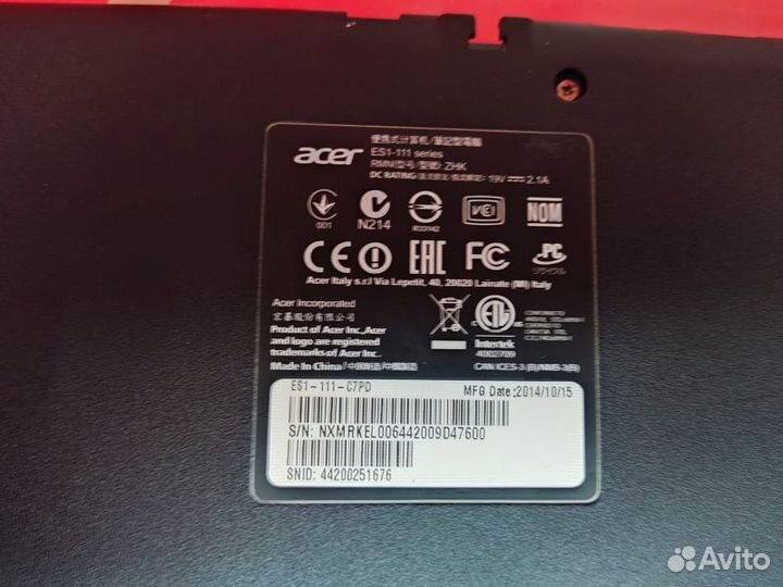 Ноутбук Acer ES1-111