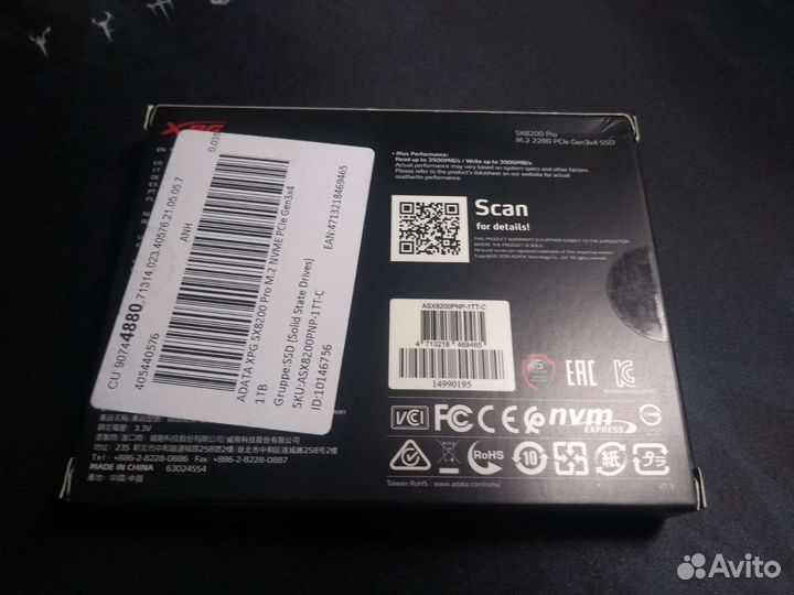 Ssd adata XPG SX8200 Pro M.2 nvme 1 TB