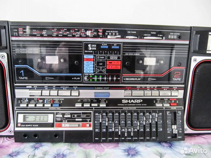 Магнитола Sharp GF-800Z(BK)