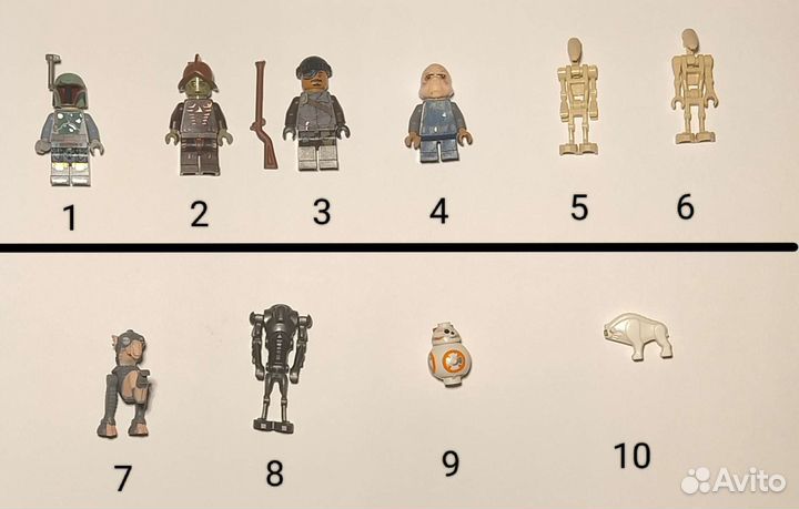 Lego star wars минифигурки