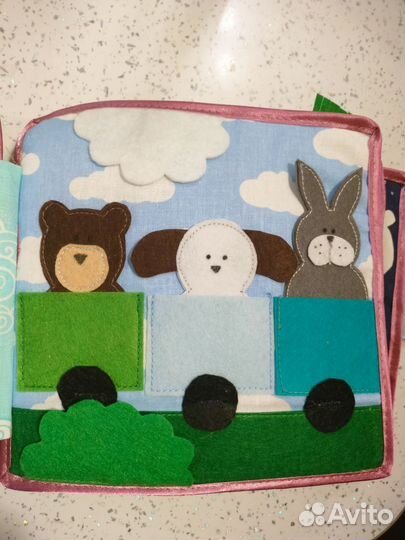 Развивающая книга из фетра