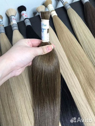 Волосы для наращивания натуральные длина 60