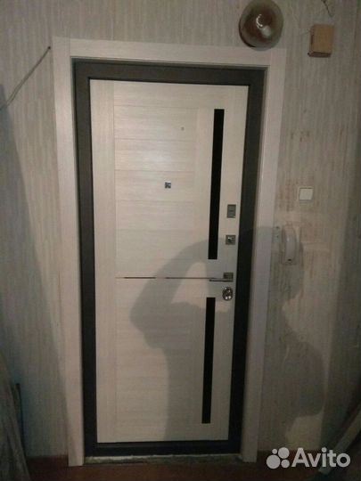 Дверь входная металлическая с зеркалом
