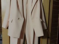 Брючный костюм женский 48р.оверсайз,персик.цвет