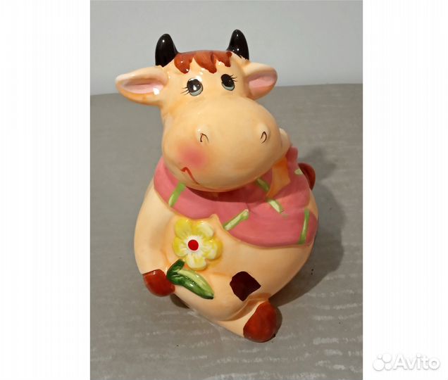 Копилка корова, керамика