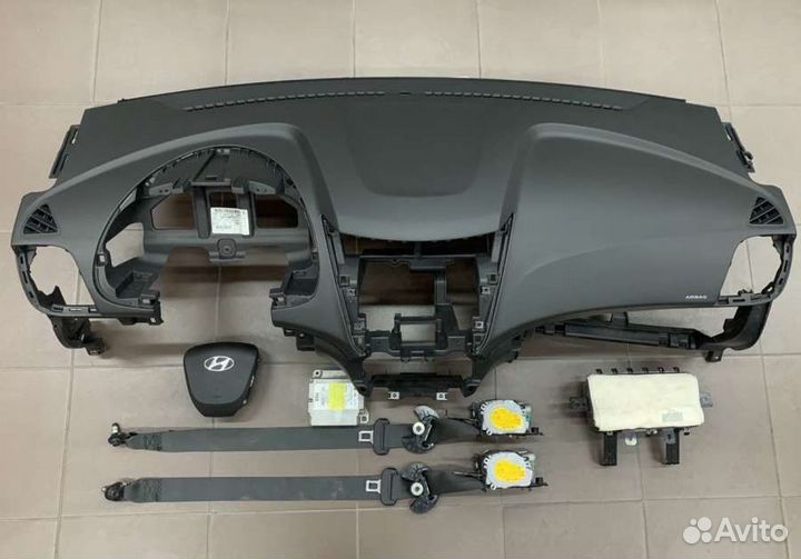 Hyundai solaris airbag торпедо парприз Б/У сборе