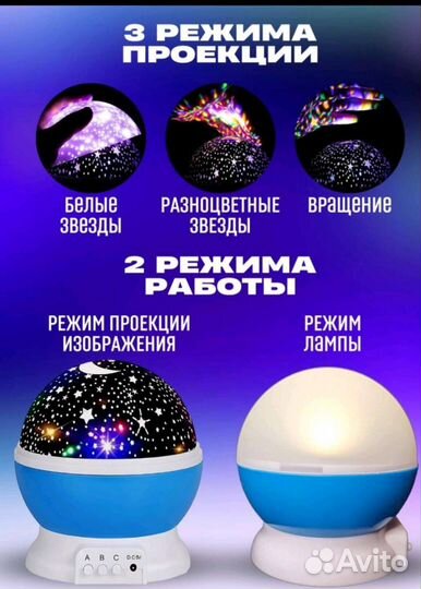 Ночник проектор звездного неба