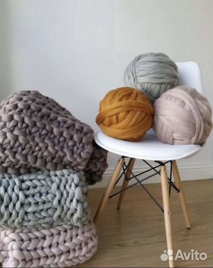 Гигантская пряжа шерстяная