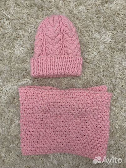 Шапка и снуд женский