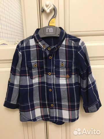 Рубашка мальчику 80