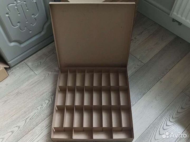 Коробка для большого набора ёлочных игрушек СССР