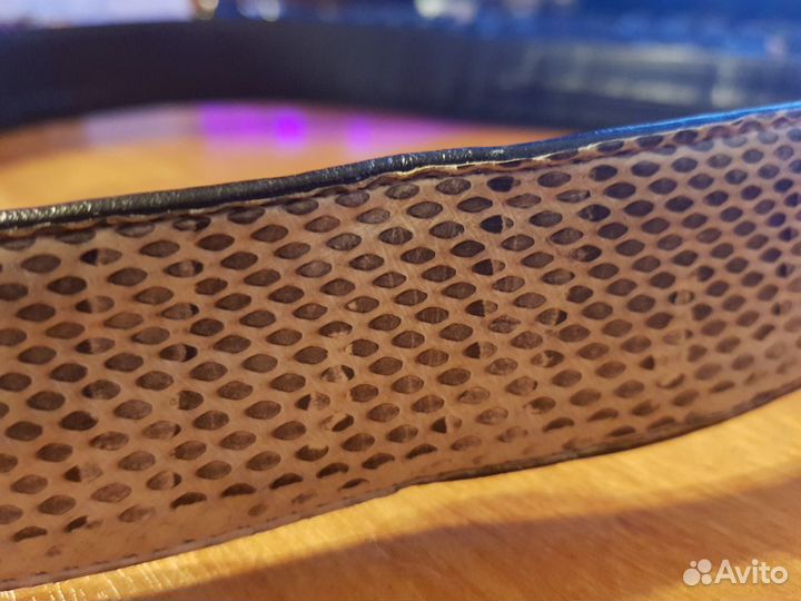 Ремень из натуральной кожи морской змеи