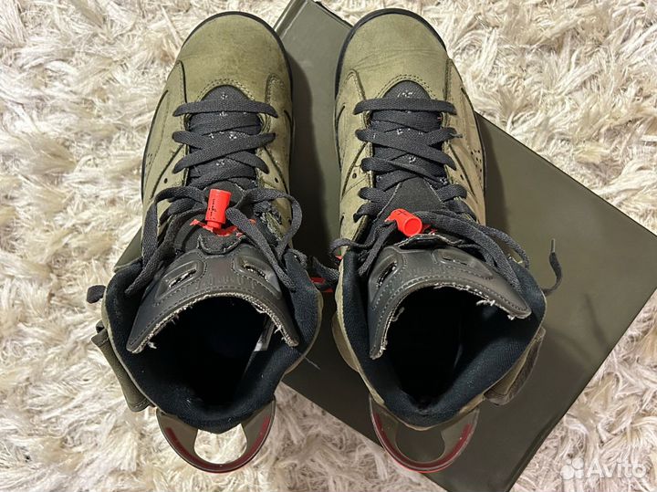 Jordan 6 Medium Olive Travis Scott оригинал