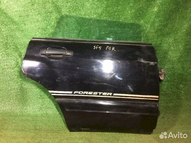 Дверь задняя правая Subaru Forester SF5 Черная деф