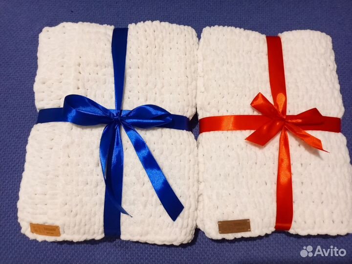 Плед детский вязаный ализе плюше