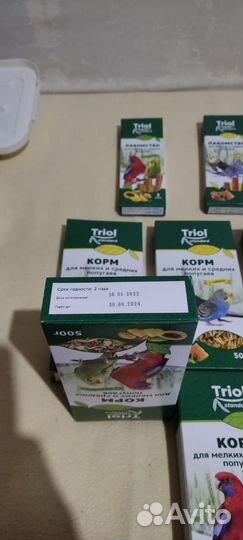 Корм для средних и мелких попугаев Triol 500 г