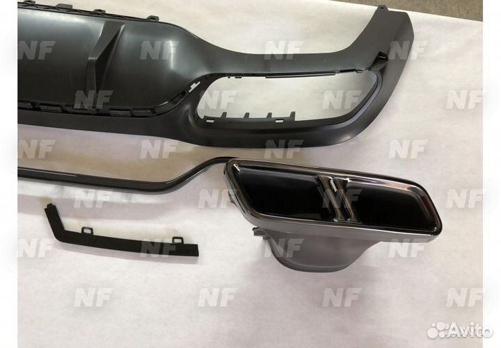 Диффузор с насадками 63S AMG Mercedes E 213